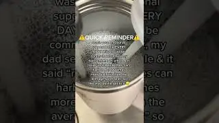 How to Keep Your Reusable Water Bottle Bacteria-Free | Quick Daily Cleaning Reminder ⚠️ #shorts