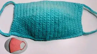 Как быстро и легко связать маску для лица крючком #crochettutorial #crochetfacemask #crochetmask #72