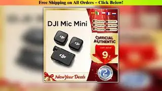 DJI Mic Mini Wireless Microphone with Active Noise Cancelling High-Quality Audio Stable