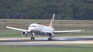 Germanwings Airbus A319 D-AGWB Landing Dusseldorf Airport