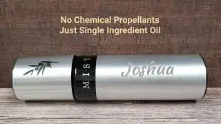 Double-sided laser engraving on @LifetimeBrandsVideos Misto Oil Sprayer birthday gift