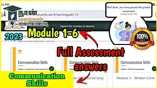 Communication Skills(module1-6) Mirosoft Skilling Naanmuthalvan assessment answers💯 #naanmudhalvan