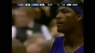 Kwame Brown Destroys Kevin Garnett! Dunks on Michael Olowokandi! (09.11.2005).