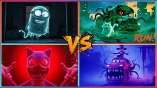 🚀Minion EXE🆚SchoolBus Monster🆚Sonic EXE🆚McQueen Train Monster🎶 Tiles Hop EDM Rush