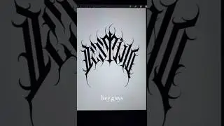 HOW TO MAKE TATTOO STENCIL(LETTERING) - PROCREATE TIPS v.2 #trend