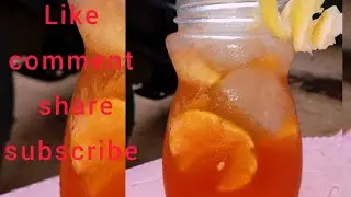 Red curacao lemonade/Homemade syrup/BLUE SKY WITH RAIN