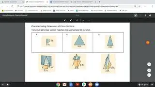 Cross Sections of Rectangular Pyramids Notes