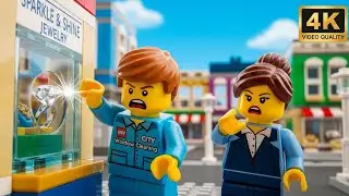 LEGO City Jewelry Store Window Cleaner Found a Ring! 💎🧽