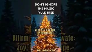 Unlock the Magic Yule Tree ✨ Affirm 7 7 7 #Yule #christmas #pagan #wicca #shorts #fyp #astrology