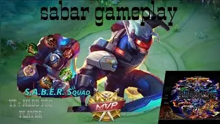 SABAR GAMEPLAY 💯 IMMORTAL SABAR ONE SHOT MLBB PRO PLAYER
