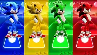 Sonic The Hedgehog 🔴 Super Sonic 🔴 Green Sonic 🔴 Red Sonic | Coffin Dance Cover