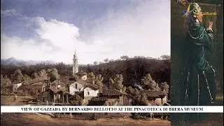 View of Gazzada by Bernardo Bellotto at the Pinacoteca di Brera Museum