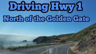Driving Hwy 1 North of  the Golden Gate