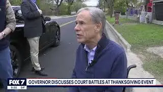 Gov  Abbott Speaks On Redistricting, CAIR Lawsuit At Thanksgiving Meals On Wheels Distri   FOX7 KTBC