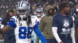 VIDEO: Dallas Cowboys warm up before emotional game vs. Raiders on MNF