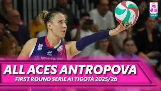 EKATERINA ANTROPOVA, ALL ACES in First Round of Serie A1 Tigotà 2025/25