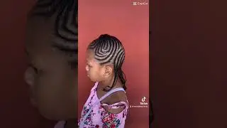 #cute #natural #hairstyle  #braids #cornrow #kids #hair #naturalhair #blackgirl #love