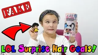 Fake LOL Surprise Hair Goals! Unboxing Series 5 Fake LOL Dolls!