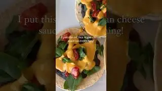 I put this vegan cheese sauce on everything! (Recipe in comments) #wfpbvegan #plantbaseddiet