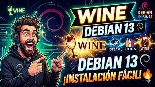 🔥 How to INSTALL WINE on DEBIAN 13 Step by Step (Run Windows Programs on Linux)