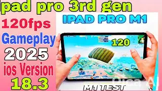 iPad Pro 3rd Gen BGMI Graphics Test 120fps Gameplay | Battery Drain Test in 2025