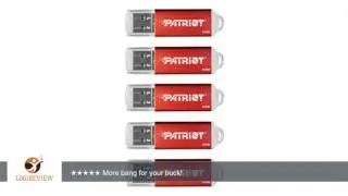 Patriot Memory 8GB Pulse Series USB 2.0 Flash Drive, 5 Pack, Red (PSF8GXPPR5PK) | Review/Test