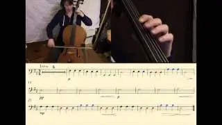 French folk song  play along  cello Harmony