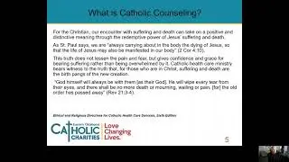 What is Catholic Counseling?  Part 1