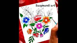 Easy Flower Drawing