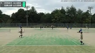 2024年 ソフトテニスSTリーグⅡ 男子 順位決定戦2回戦 第1対戦 吉岡真司・玉水康貴(東ソー南陽) 対 佐藤功輝・山口晃輝(ベスト)