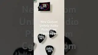 New Unholy Audio Guitar Picks from #customguitarpicks #guitarpicks#diyguitarpedals