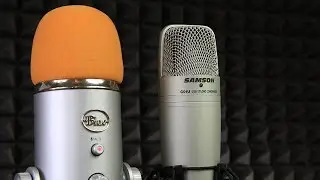 Blue yeti vs Samson c01u usb microphone sound test