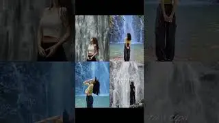 waterfall photo poses ideas for girls #trendingshorts #ideas #photography #posesidea