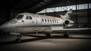 ASMR Jet Restoration | We Found a $2 Million Hawker 900XP Private Jet Engine Abandoned in a Hangar