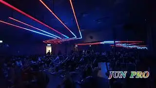 JUN PRO Spinning room , Cycle , Gym , fitness, workout, LED pixel control by ipad , LED strip MADRIX