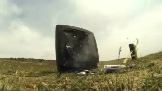 Blowing up old TV's in the desert!