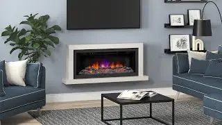 FLARE Elyce Grande Electric Suite | Stylish Wall-Hung Electric Fireplace