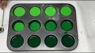 Emerald Green vs Mint Green 🌿 | Dark vs Light Green Color Mixing Challenge | Most Satisfying ASMR
