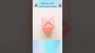 Learn how to make a simple and fun origami paper ball step by step! 🟢📄 #youtubeshorts #shorts