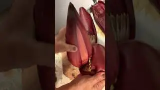 #shorts -  How do you cook banana blossom? Banana Heart. #howto #food