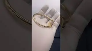 Custom Made Cartier Juste Un Clou Nail Bracelet 18K Real Gold For Men And Women