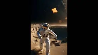 An astronaut is making toast on the Moon 👨&zwj;🚀🌕🍞 #astronaut #moon #breakfast #funny #viral #shorts