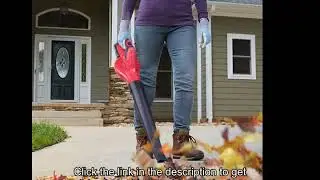 Meterk Cordless Leaf Blower, 20V Electric Leaf Blower 2.0Ah Lithium Battery and Charger Included