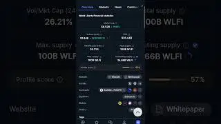 Tametheark Shorting World Liberty Finance WLBI Token #trading