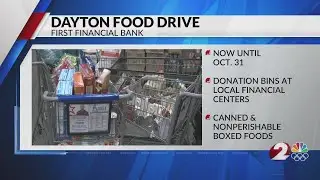 First Financial Bank hosts food drive