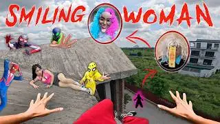 7 SPIDERMAN Vs SMILING WOMAN REAL LIFE ESCAPE 320.0 (Horror Parkour Pov Short) | Epic POV
