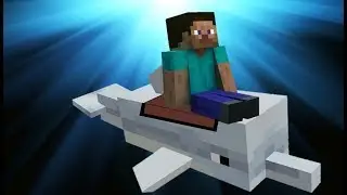 How to Ride a Dolphin on Land - Minecraft Java Edition No Mods