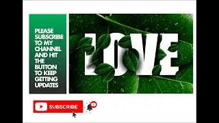 GREEN NATURE TEXT EFFECT = X7 TUTORIAL
