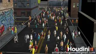 Houdini Crowd Stimulation || #SidefxHoudini