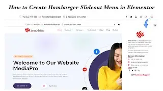 How to Create Hamburger  Menu | Hamburger Slideout Menu in Elementor | Hamburger Menu in Elementor